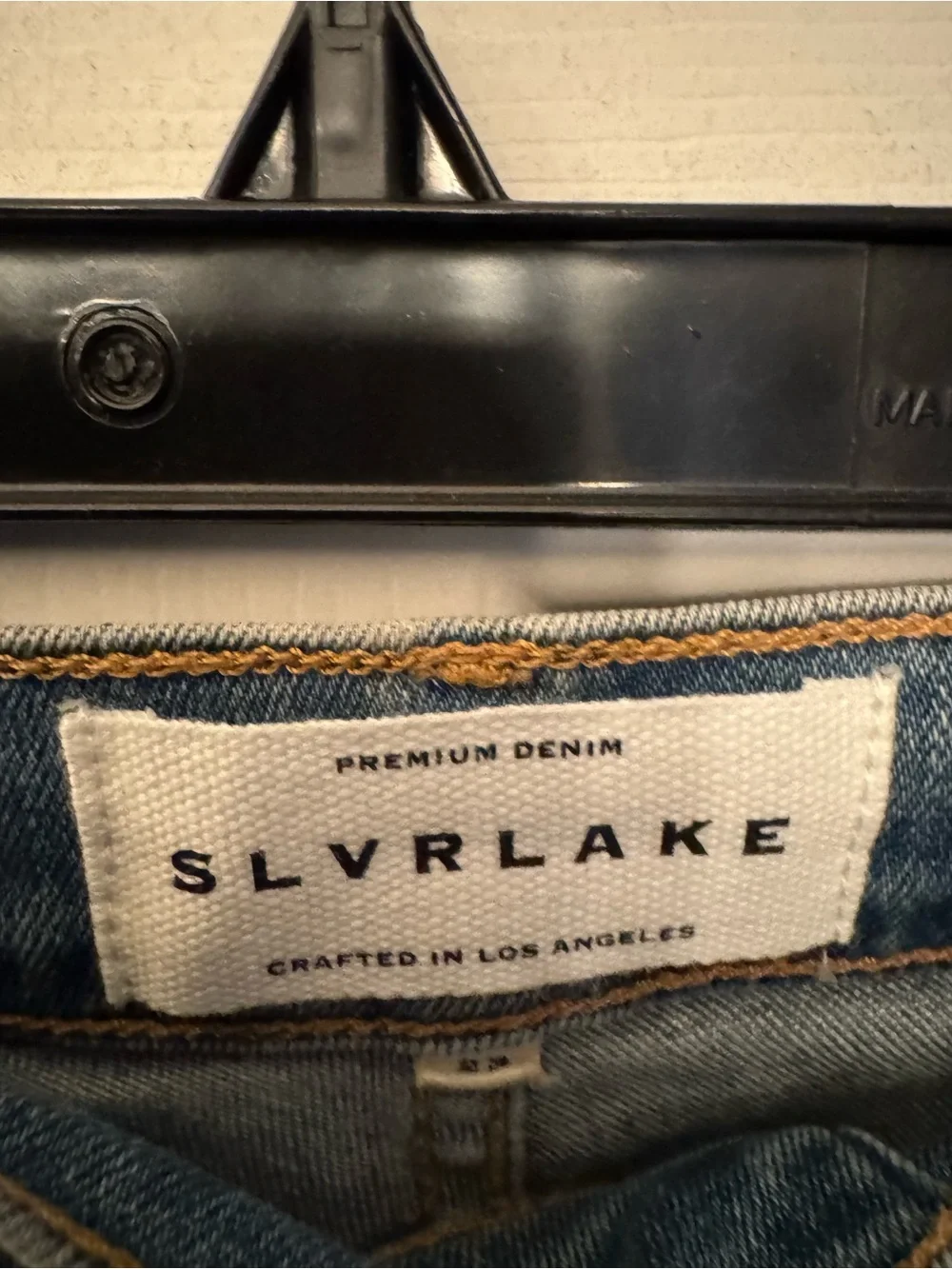 SLVRLAKE Beatnik Ankle Slim High Rise Light Women’s Blue Denim Jeans Size 23 - Picture 7 of 16